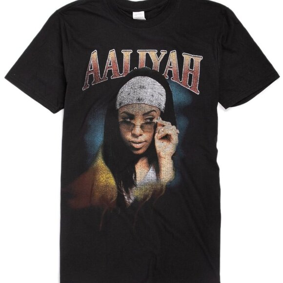 Brooke B Other - Aaliyah Rap Music RnB Bootleg Graphic Retro 90s Style Fan Tribute T-Shirt
